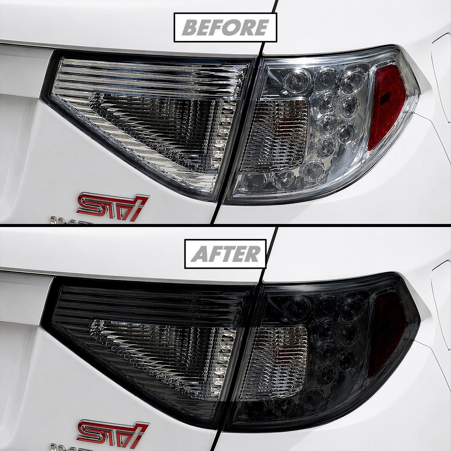 2008-2014 Subaru Impreza WRX Hatchback | Tail Light Cutout PreCut Tint Overlays