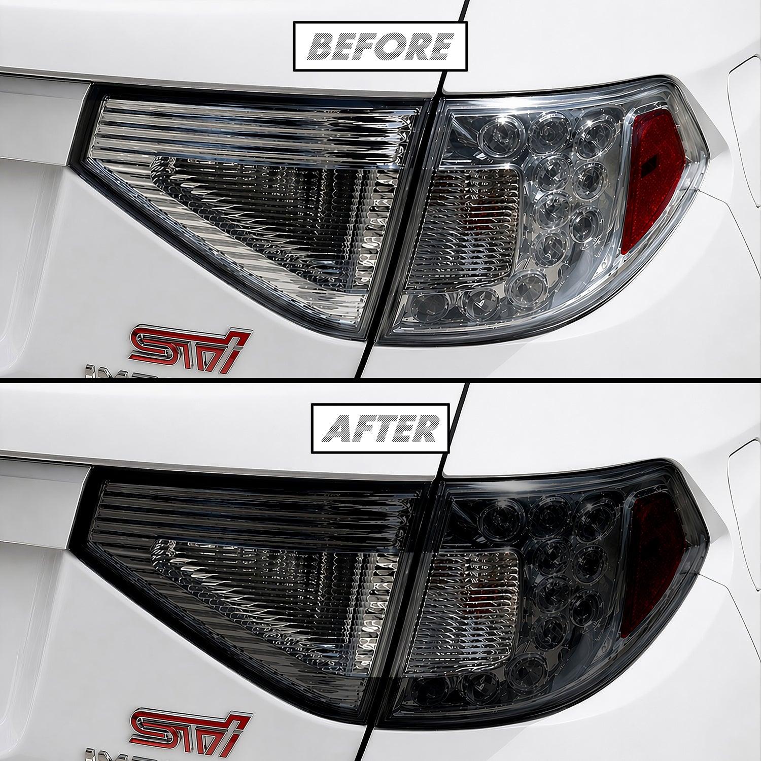 2008-2014 Subaru Impreza WRX Hatchback | Tail Light Cutout PreCut Tint Overlays