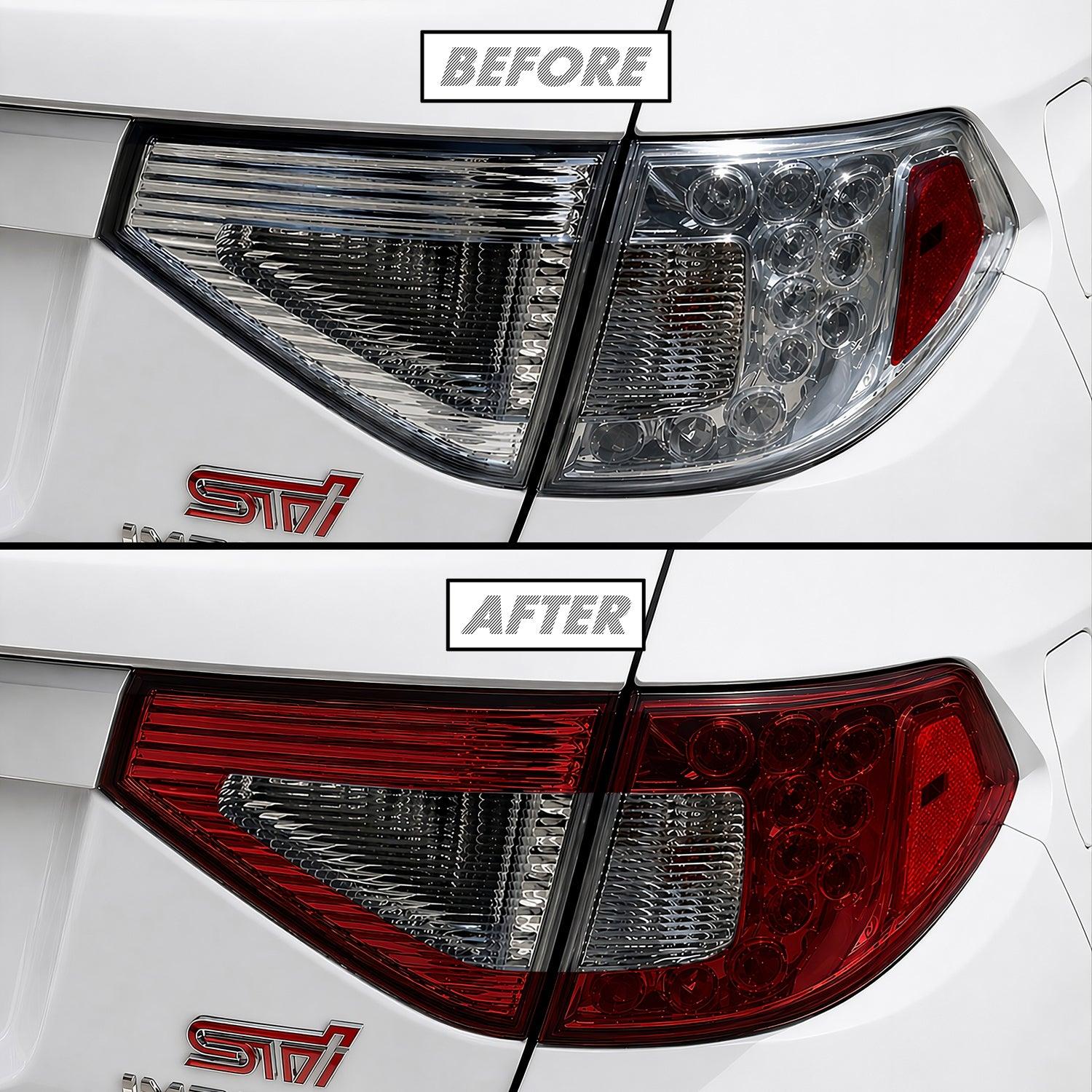 2008-2014 Subaru Impreza WRX Hatchback | Tail Light Cutout PreCut Tint Overlays