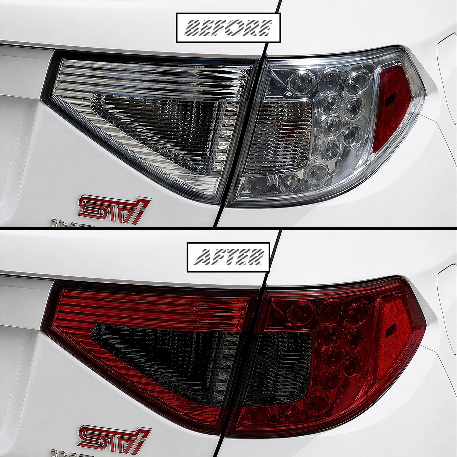 2008-2014 Subaru Impreza WRX Hatchback | Tail Light Combo PreCut Tint Overlays