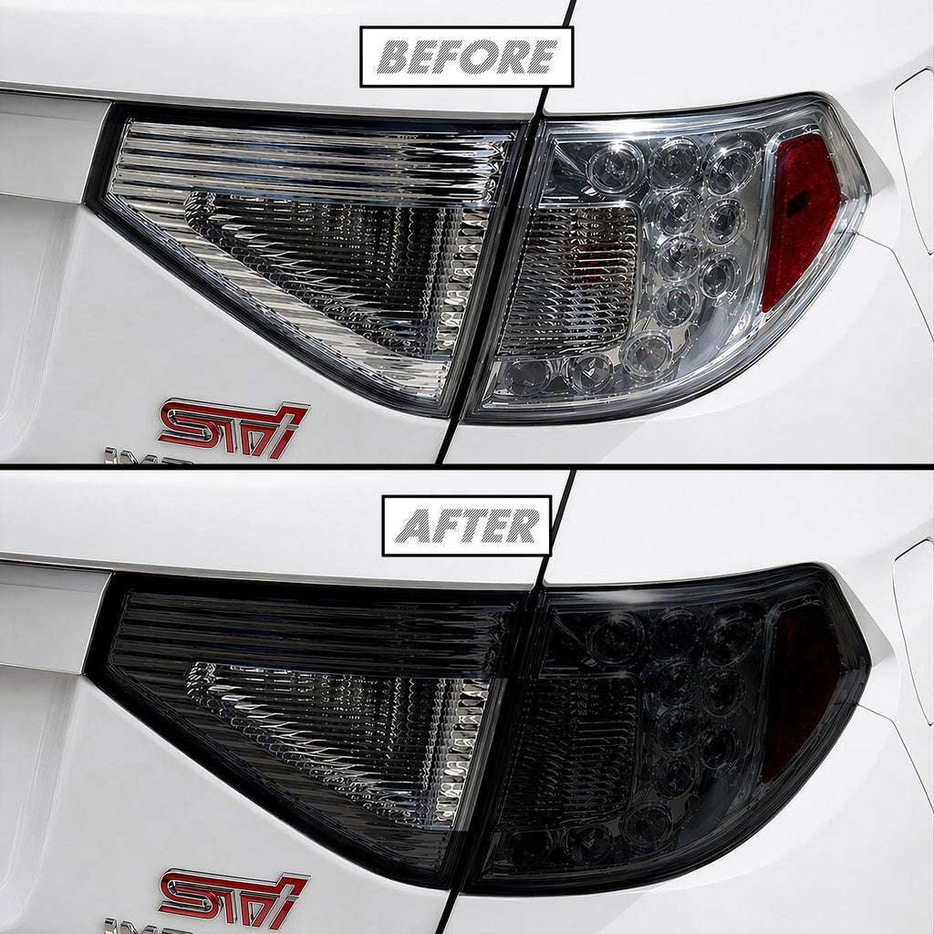 2008-2014 Subaru Impreza WRX Hatchback | Tail Light Reverse Cutout PreCut Tint Overlays