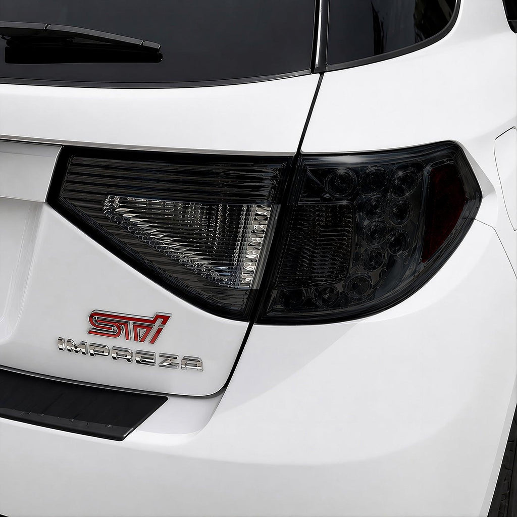2008-2014 Subaru Impreza WRX Hatchback | Tail Light Reverse Cutout PreCut Tint Overlays