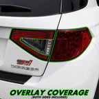 2008-2014 Subaru Impreza WRX Hatchback | Tail Light Reverse Cutout PreCut Tint Overlays