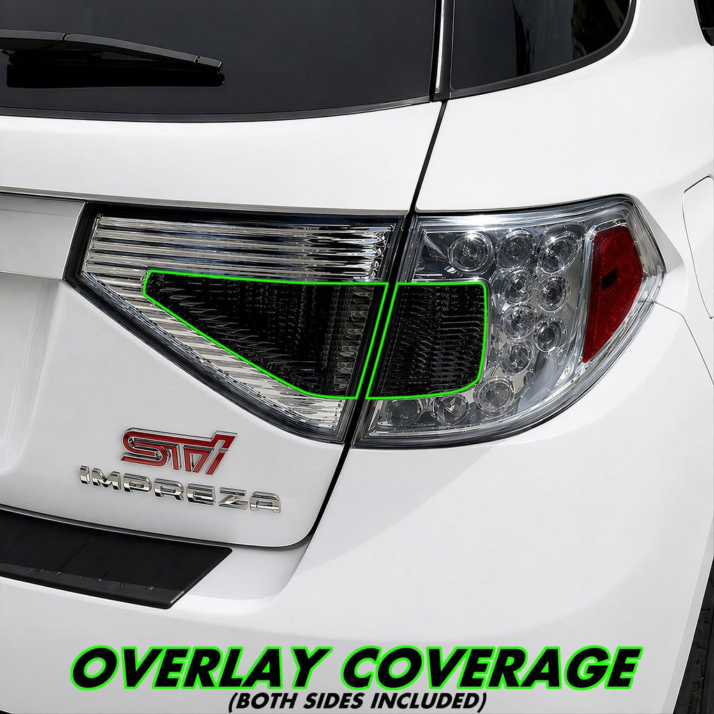 2008-2014 Subaru Impreza WRX Hatchback | Turn Signal & Reverse Light PreCut Tint Overlays