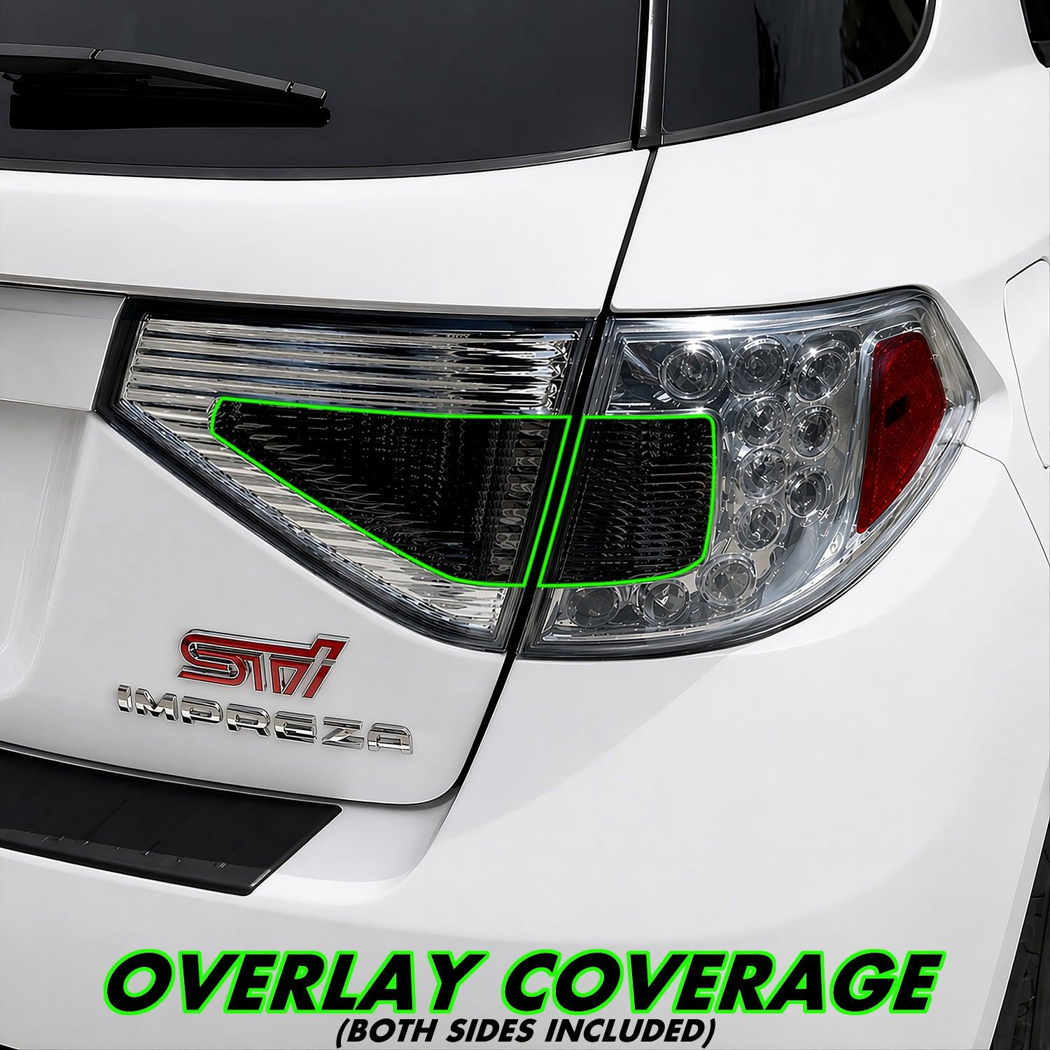 2008-2014 Subaru Impreza WRX Hatchback | Turn Signal & Reverse Light PreCut Tint Overlays
