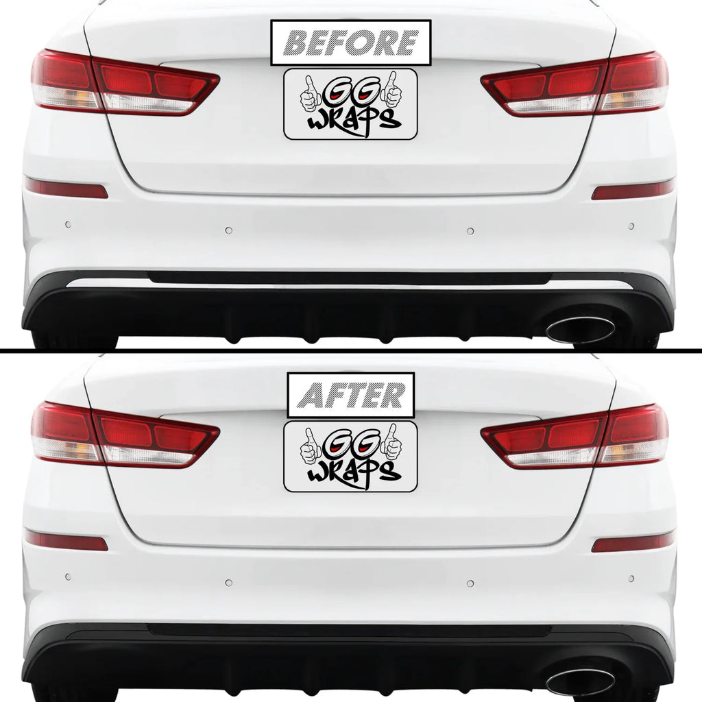 2019-2020 Kia Optima | Rear Bumper Diffuser Trim Chrome Delete PreCut Vinyl Wrap