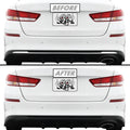 2019-2020 Kia Optima | Rear Bumper Diffuser Trim Chrome Delete PreCut Vinyl Wrap