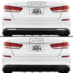 2019-2020 Kia Optima | Rear Bumper Diffuser Trim Chrome Delete PreCut Vinyl Wrap