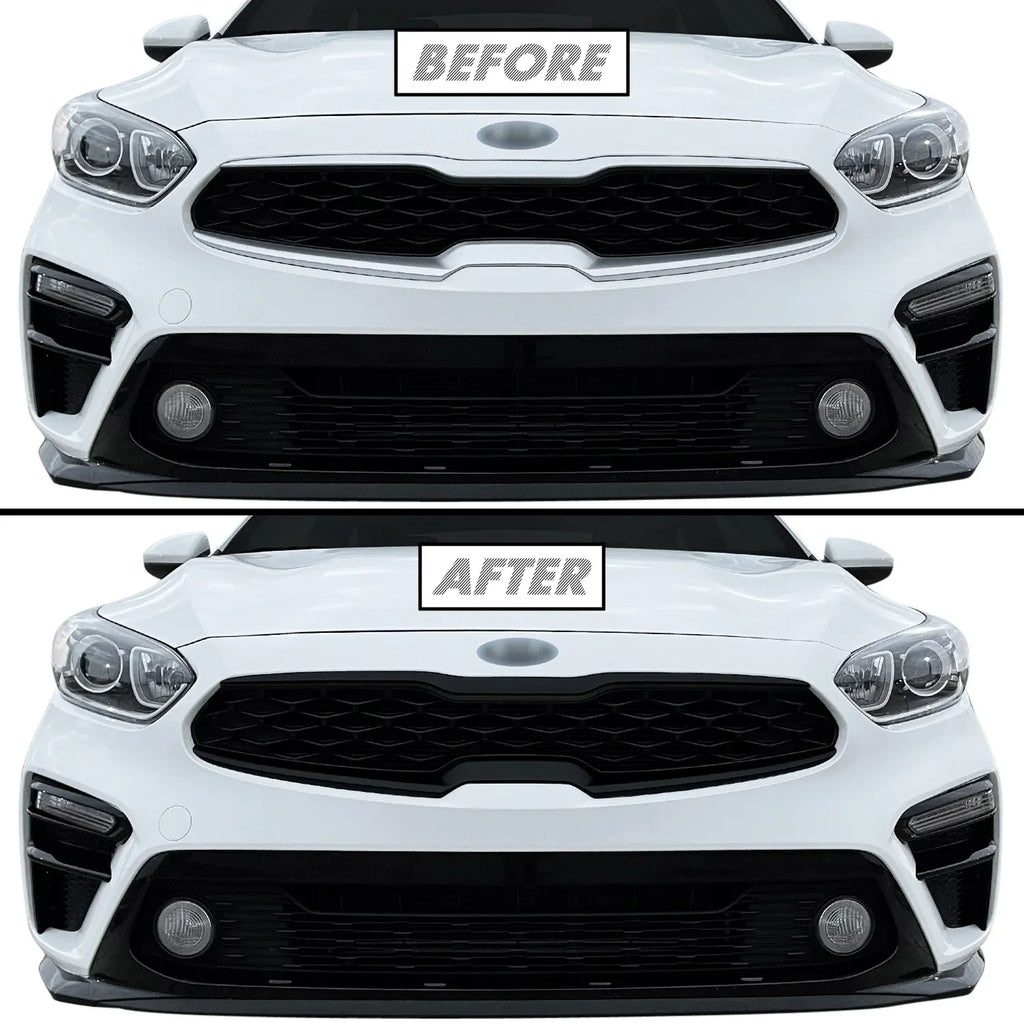 2019-2021 Kia Forte | Front Grill Trim Chrome Delete PreCut Vinyl Wrap