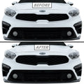 2019-2021 Kia Forte | Front Grill Trim Chrome Delete PreCut Vinyl Wrap