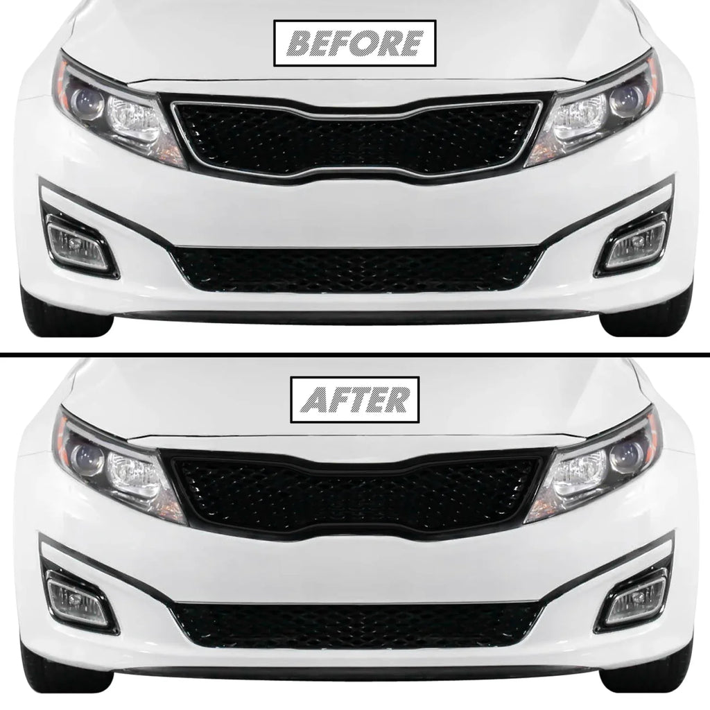 2014-2015 Kia Optima | Front Grill Trim Chrome Delete PreCut Vinyl Wrap