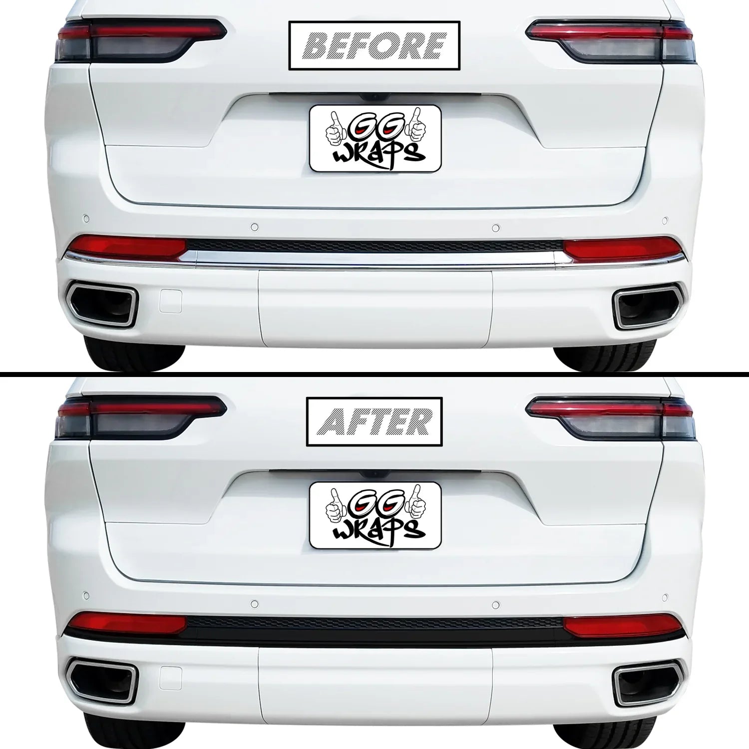 thumbnail image 2 of Jeep Grand Cherokee L Rear Bumper Carbon Fiber Rear Bumper 2 of 13