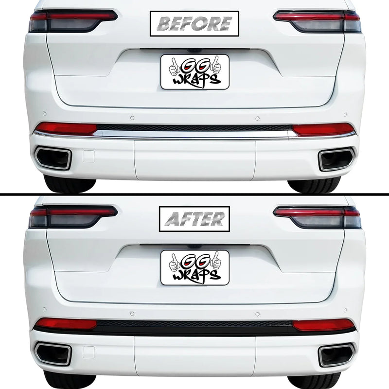 2021-2026 Jeep Grand Cherokee L | Rear Bumper Trim Chrome Delete PreCut Vinyl Wrap