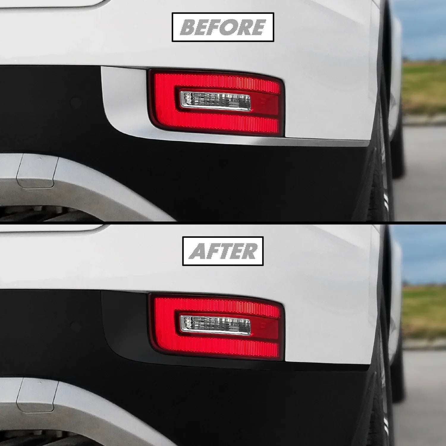 2020-2022 Hyundai Palisade | Rear Reflector Trim Chrome Delete PreCut Vinyl Wrap