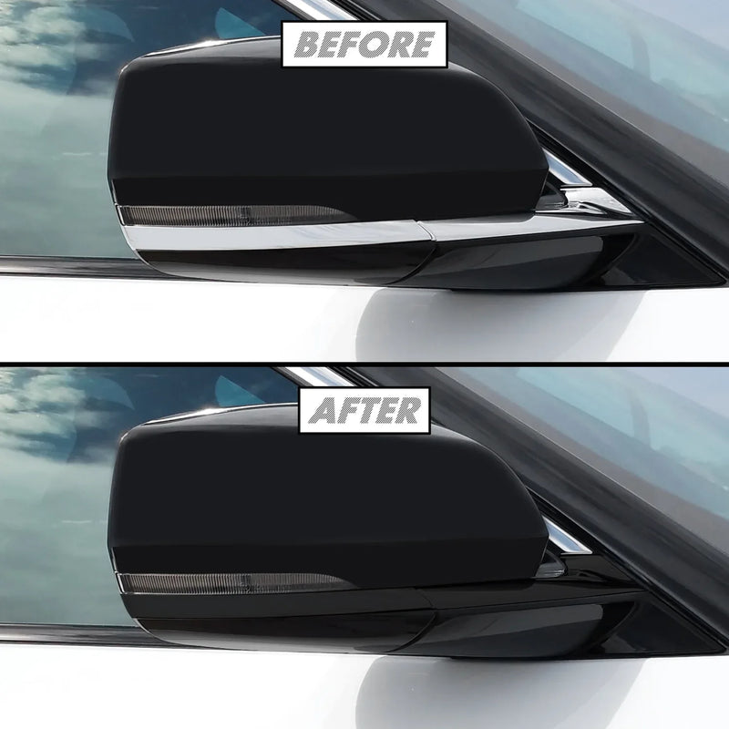 2021-2026 Jeep Grand Cherokee L | Mirror Trim Chrome Delete PreCut Vinyl Wrap