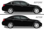 2007-2008 Infiniti G35 Sedan | Window Trim Chrome Delete PreCut Vinyl Wrap
