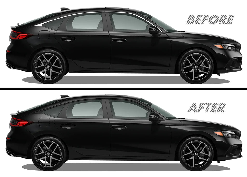 2022-2026 Honda Civic Hatchback | Window Trim Chrome Delete PreCut Vinyl Wrap
