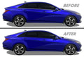 2021-2023 Hyundai Elantra | Window Trim Chrome Delete PreCut Vinyl Wrap