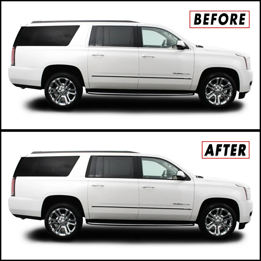 2015-2020 GMC Yukon XL | Window Trim Chrome Delete PreCut Vinyl Wrap