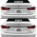 2014-2020 Lexus IS | Rear Trunk Trim Chrome Delete PreCut Vinyl Wrap