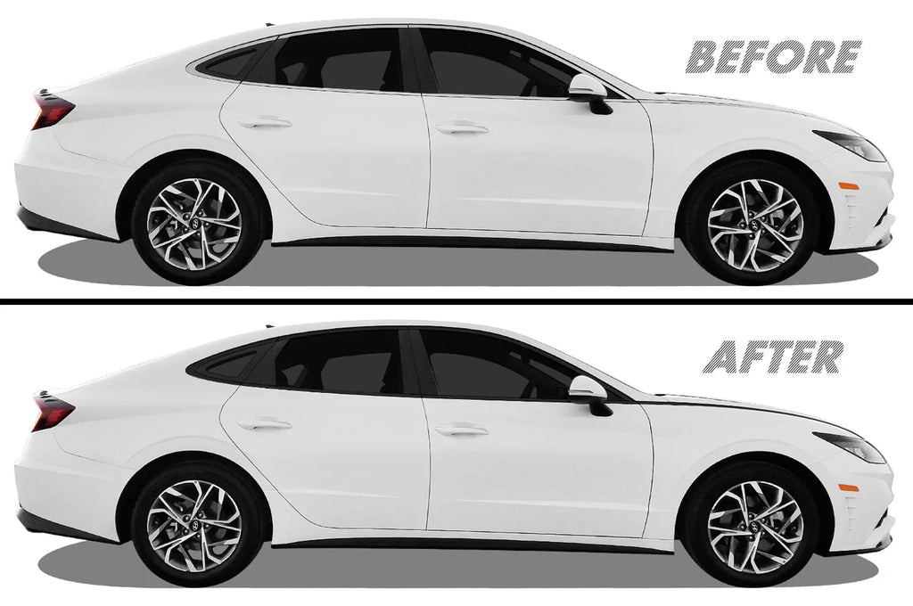 2020-2023 Hyundai Sonata | Window Trim Chrome Delete PreCut Vinyl Wrap