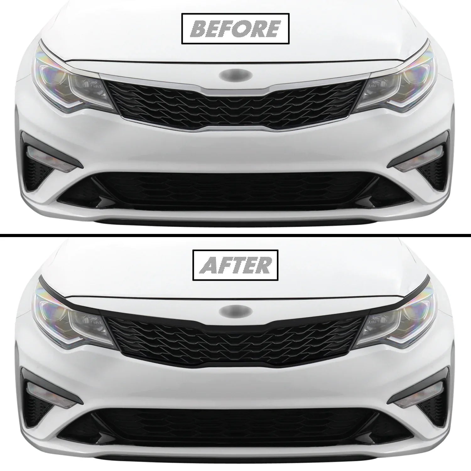 2016-2020 Kia Optima | Front Grill Trim Chrome Delete PreCut Vinyl Wrap