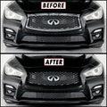 2014-2017 Infiniti Q50 | Front Grill Trim Chrome Delete PreCut Vinyl Wrap