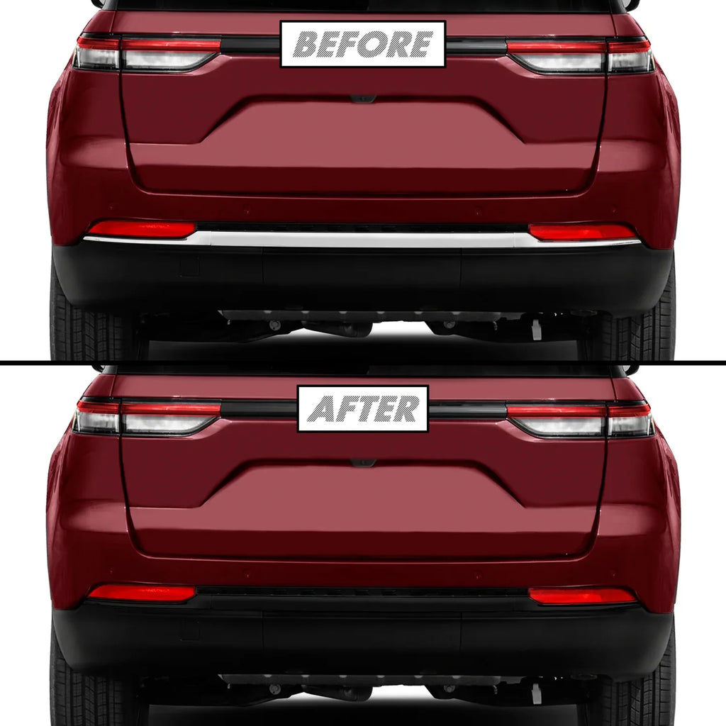 2022-2026 Jeep Grand Cherokee | Rear Bumper Trim Chrome Delete PreCut Vinyl Wrap