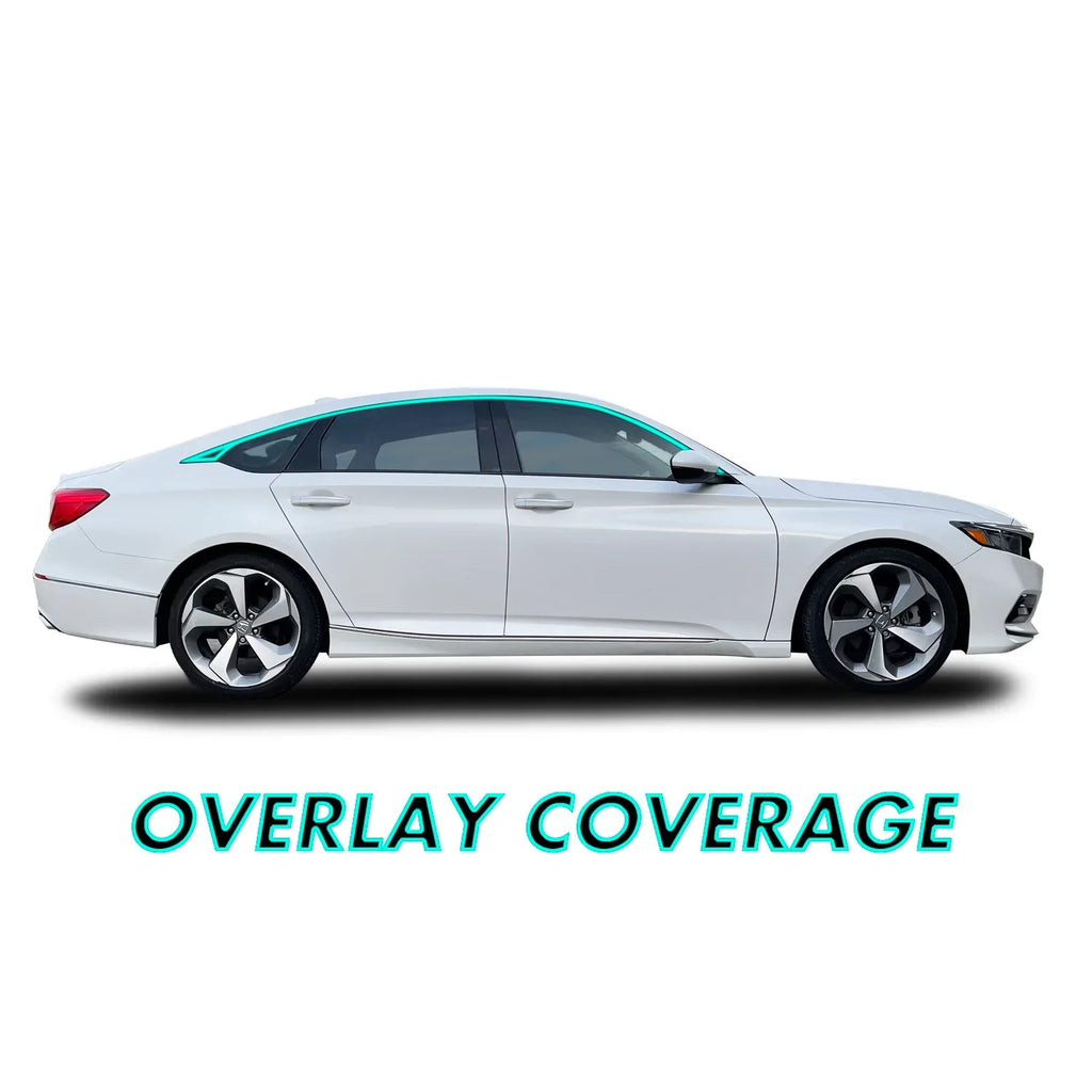 2018-2022 Honda Accord | Window Trim Chrome Delete PreCut Vinyl Wrap