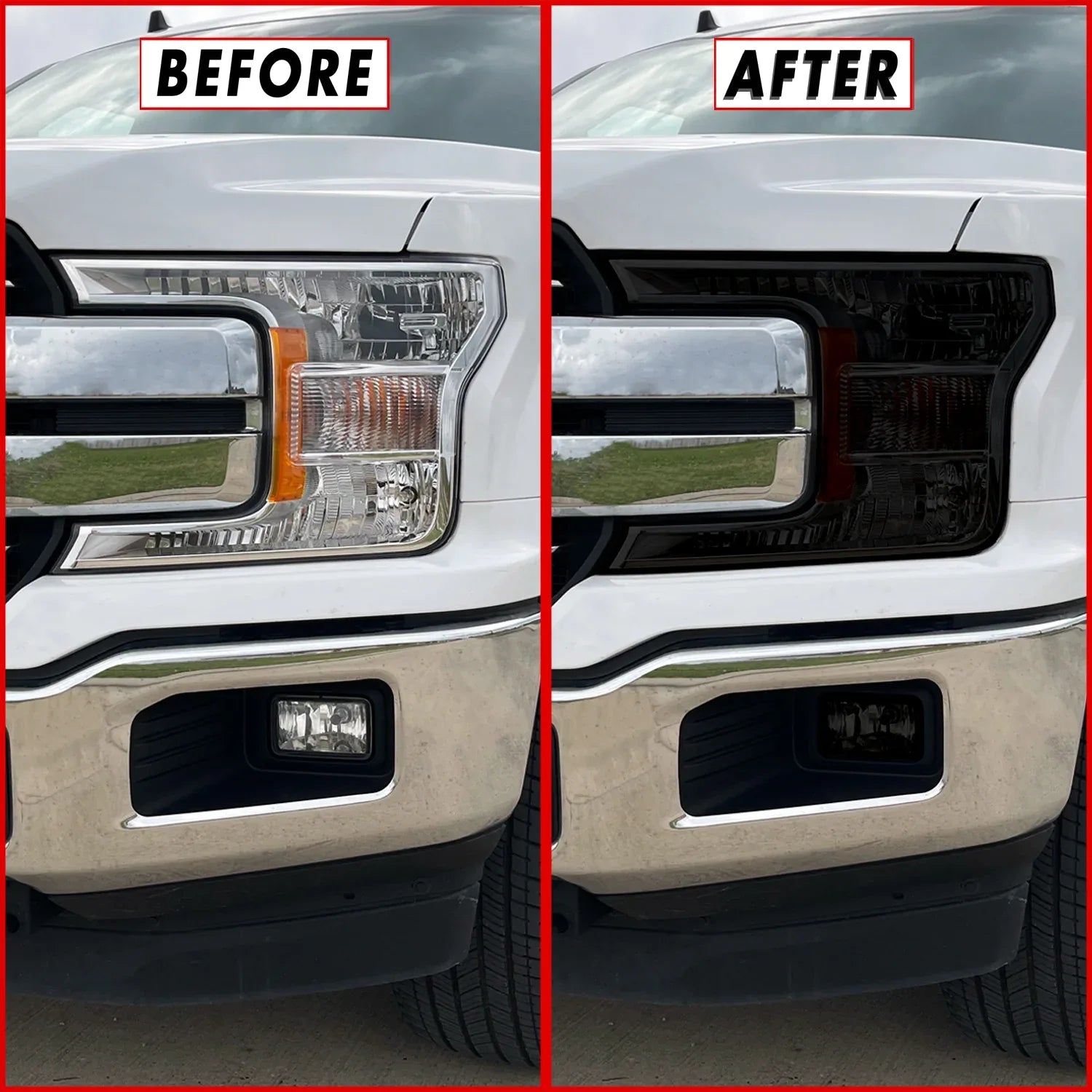 2018-2020 Ford F150 | Headlight PreCut Tint Overlays