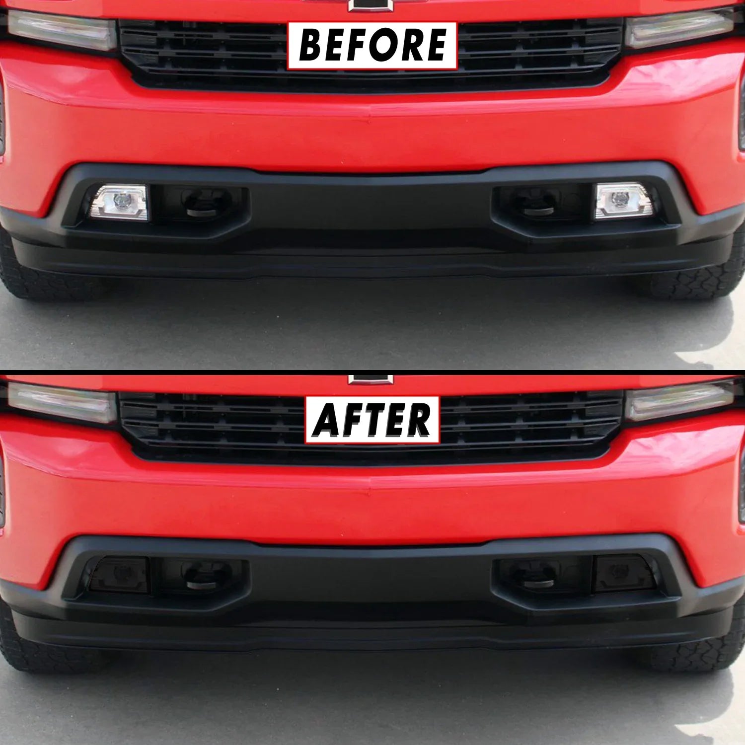 2019-2021 Chevrolet Silverado 1500 | Fog Light PreCut Tint Overlays