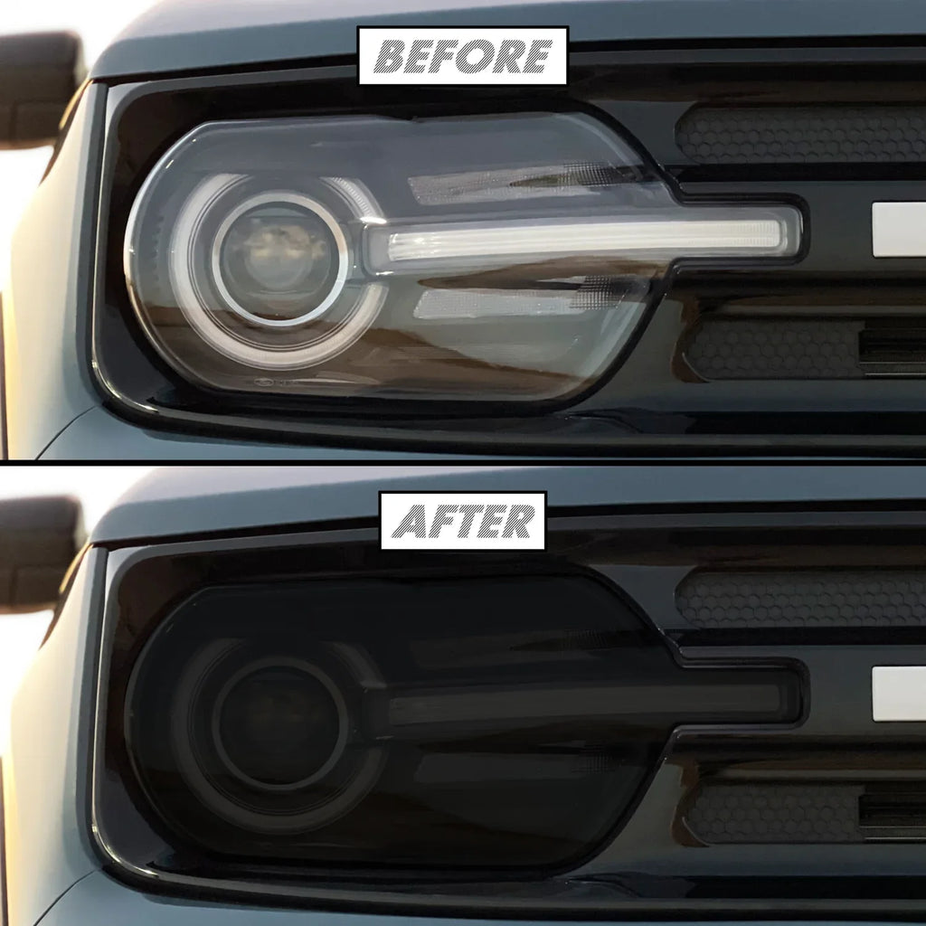 2021-2023 Ford Bronco Sport | Headlight PreCut Tint Overlays