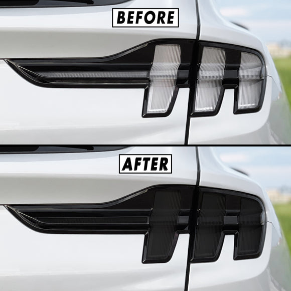 SlickMod PreCut Vinyl Smoke Tint for 2018-2021 Ford Mustang Headlight (2.  Headlight Sidemarker, 20% Dark Smoke)