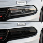 2015-2023 Dodge Charger | Headlight PreCut Tint Overlays