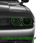 2015-2022 Dodge Challenger | Headlight PreCut Tint Overlays