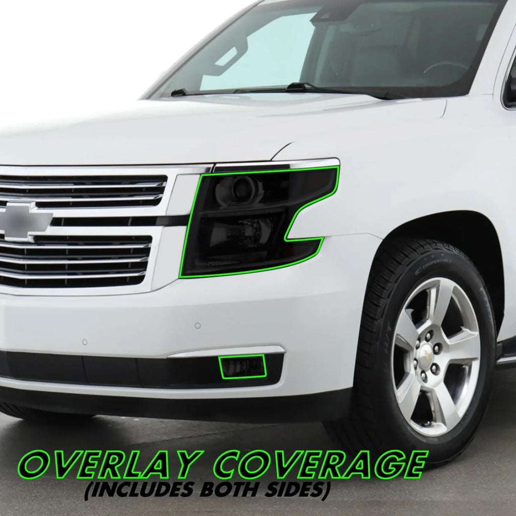 2015-2020 Chevrolet Tahoe | Headlight PreCut Tint Overlays