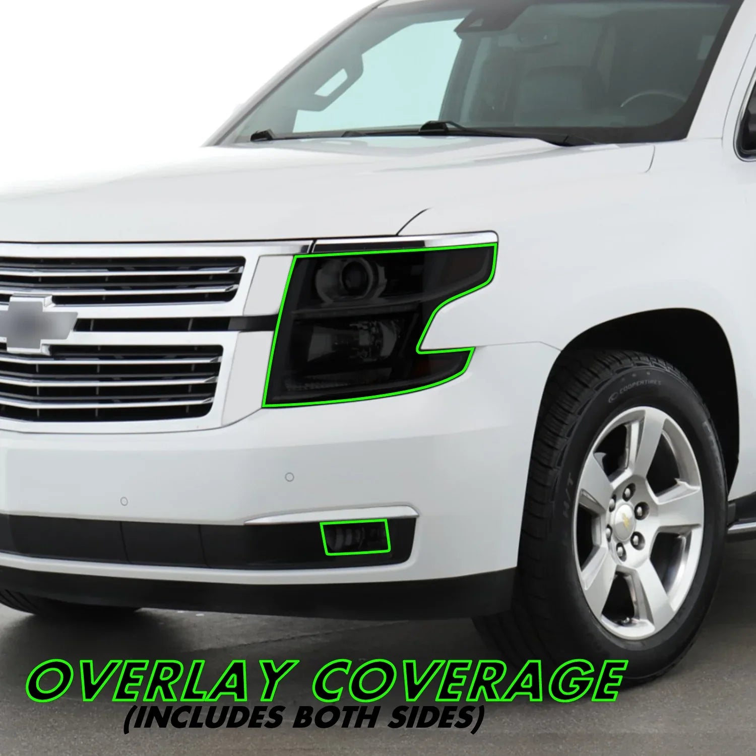 2015-2020 Chevrolet Tahoe | Headlight PreCut Tint Overlays
