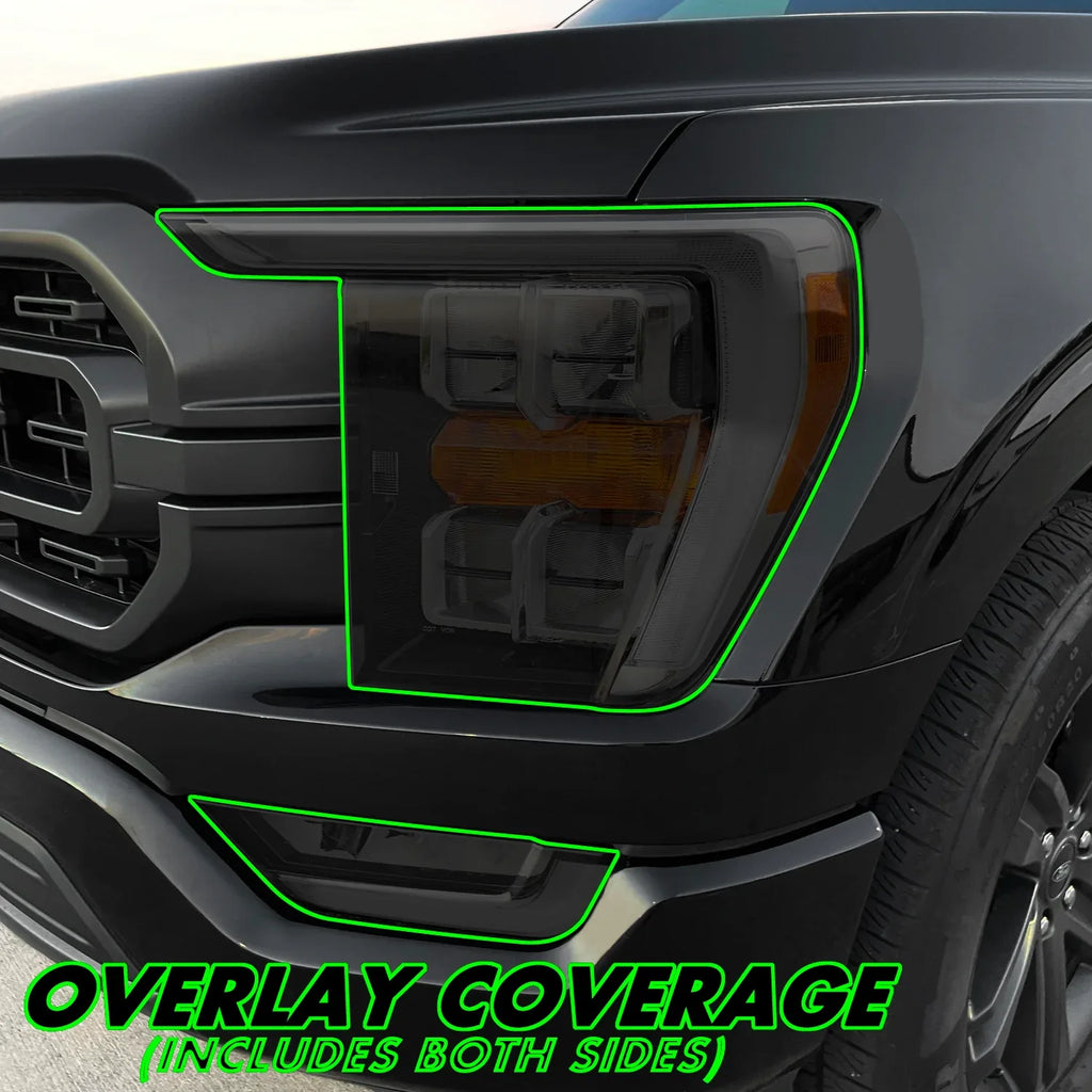 2021-2023 Ford F150 | Headlight PreCut Tint Overlays