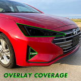 2019-2021 Hyundai Elantra | Headlight PreCut Tint Overlays