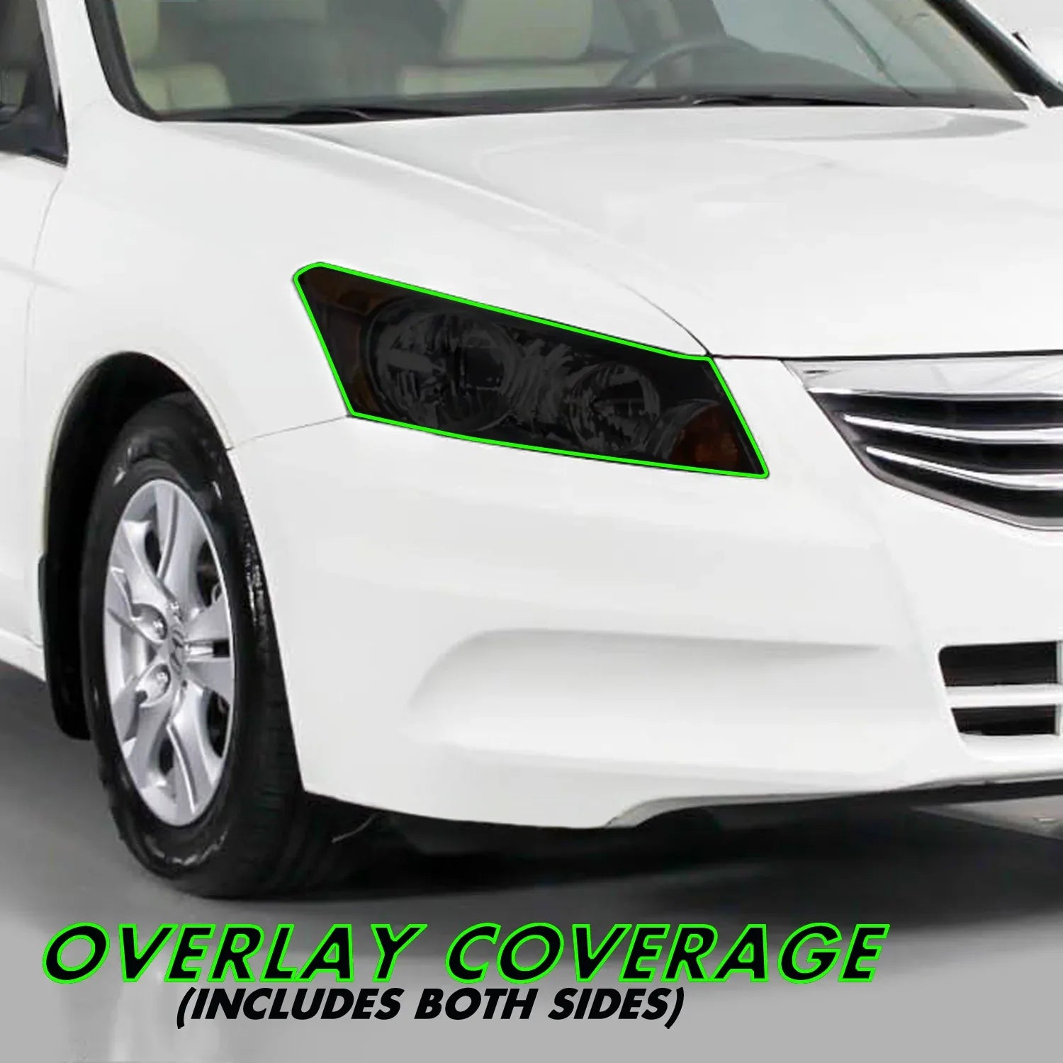 2008-2012 Honda Accord Sedan | Headlight PreCut Tint Overlays