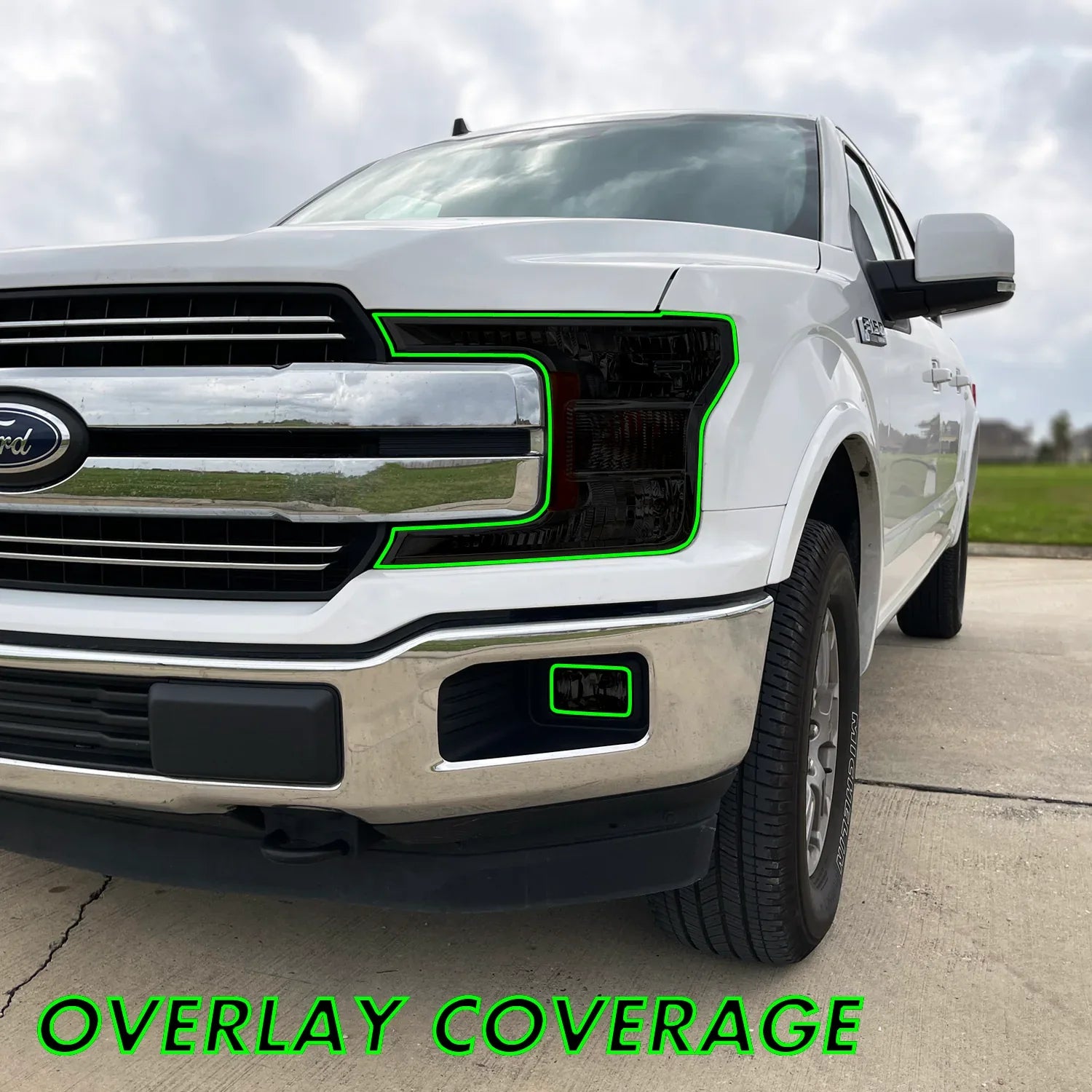 2018-2020 Ford F150 | Headlight PreCut Tint Overlays