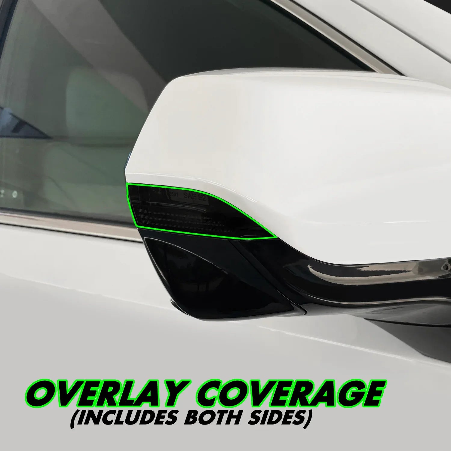 2021-2023 GMC Yukon | Mirror Turn Signal PreCut Tint Overlays