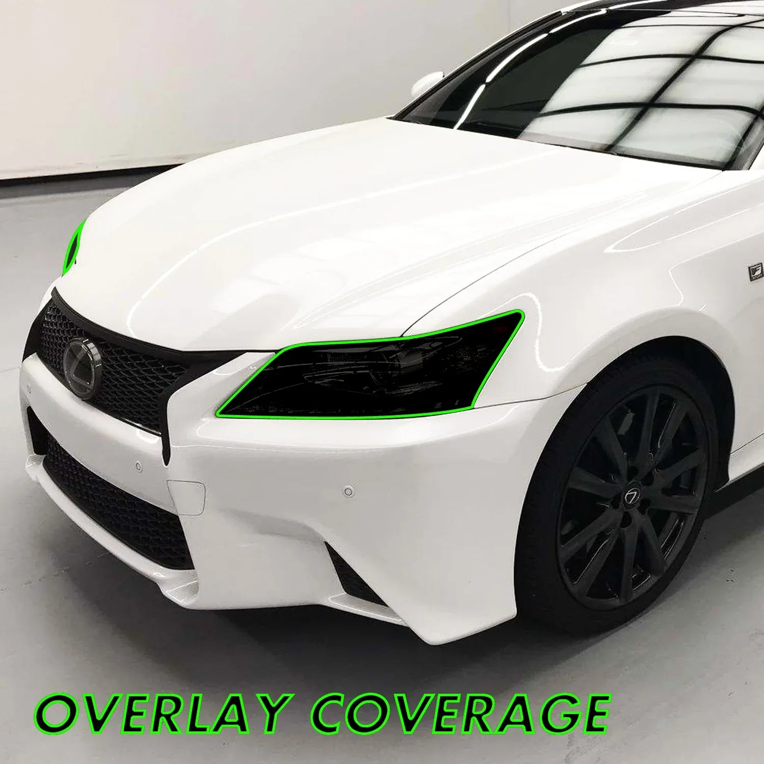 2013-2015 Lexus GS | Headlight PreCut Tint Overlays