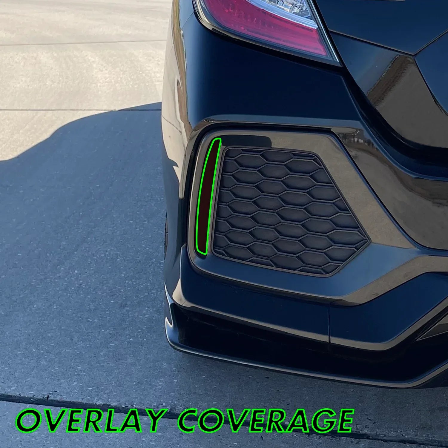 2016-2021 Honda Civic Hatchback | Reflector PreCut Tint Overlays