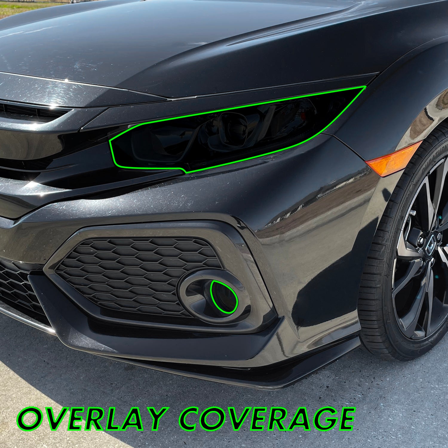2016-2021 Honda Civic  Headlight PreCut Tint Overlays – SlickMod