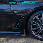 2017-2022 Infiniti Q60 | Fender Vent Trim Chrome Delete PreCut Vinyl Wrap