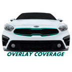 2019-2021 Kia Forte | Front Grill Trim Chrome Delete PreCut Vinyl Wrap