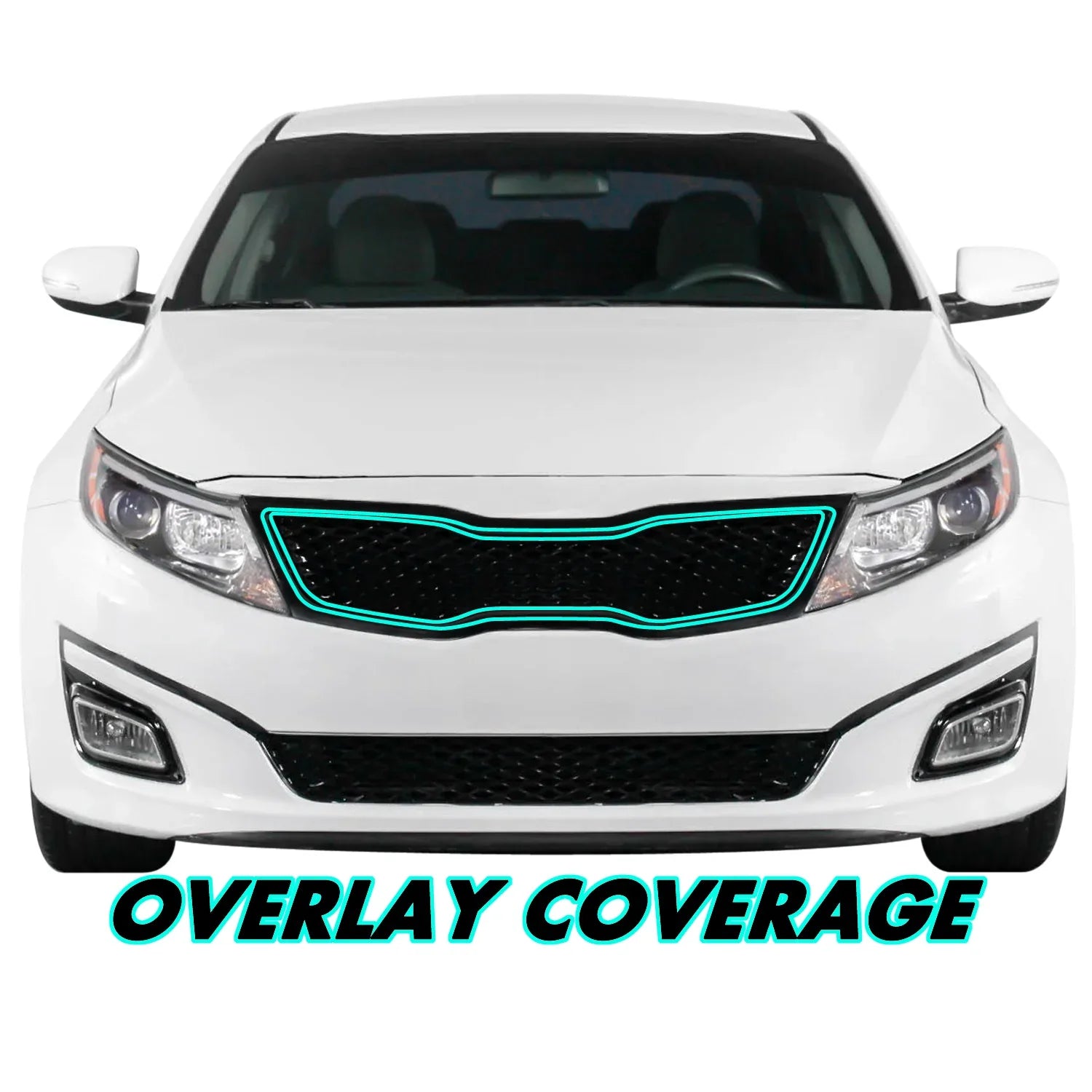 2014-2015 Kia Optima | Front Grill Trim Chrome Delete PreCut Vinyl Wrap