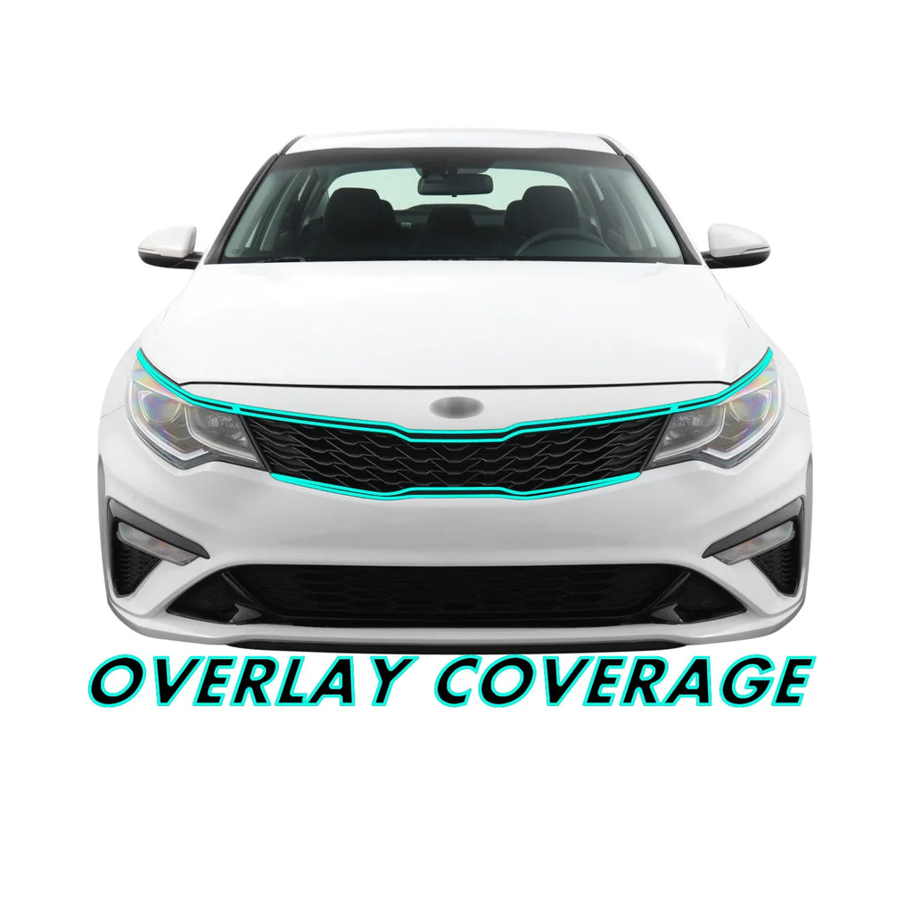 2016-2020 Kia Optima | Front Grill Trim Chrome Delete PreCut Vinyl Wrap