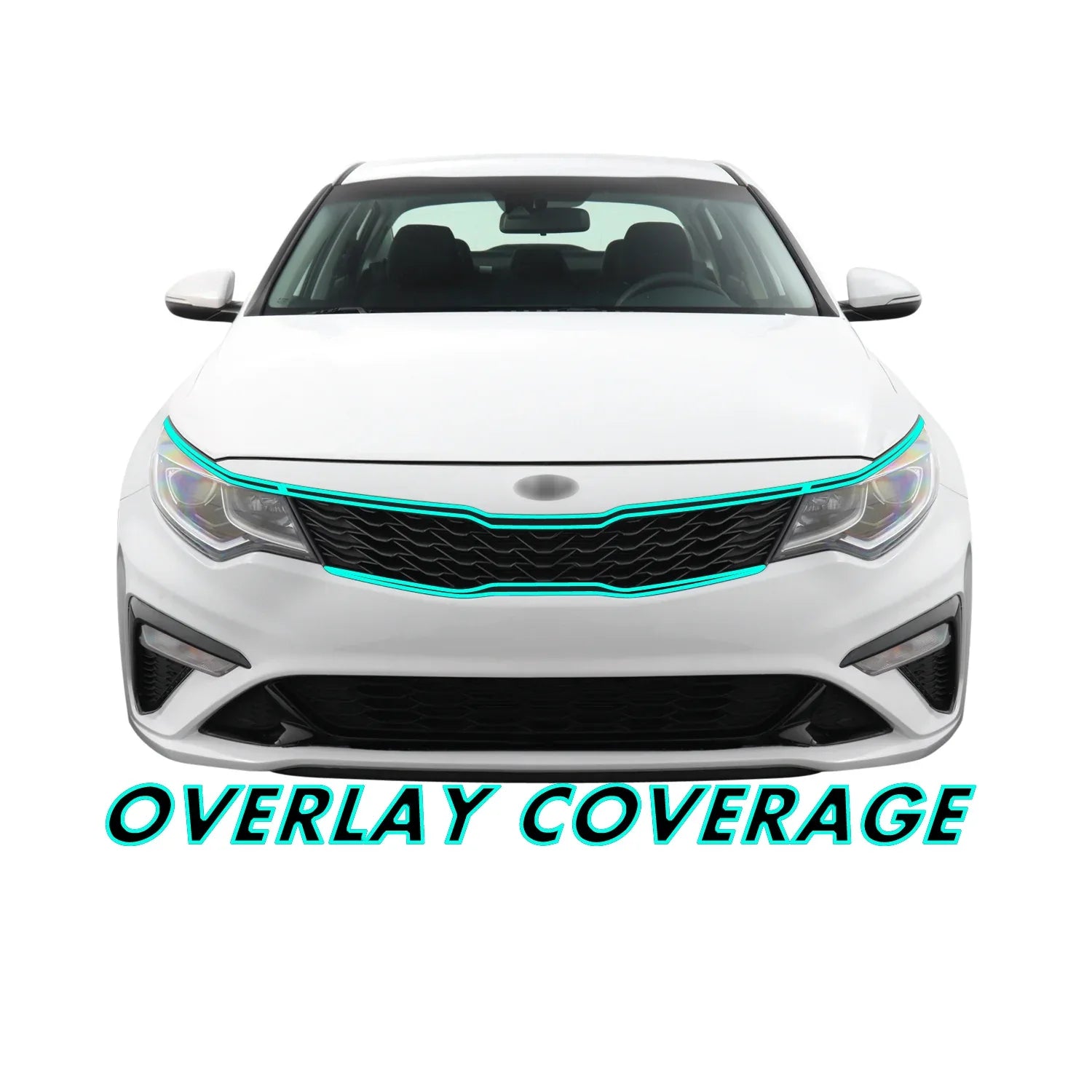 2016-2020 Kia Optima | Front Grill Trim Chrome Delete PreCut Vinyl Wrap